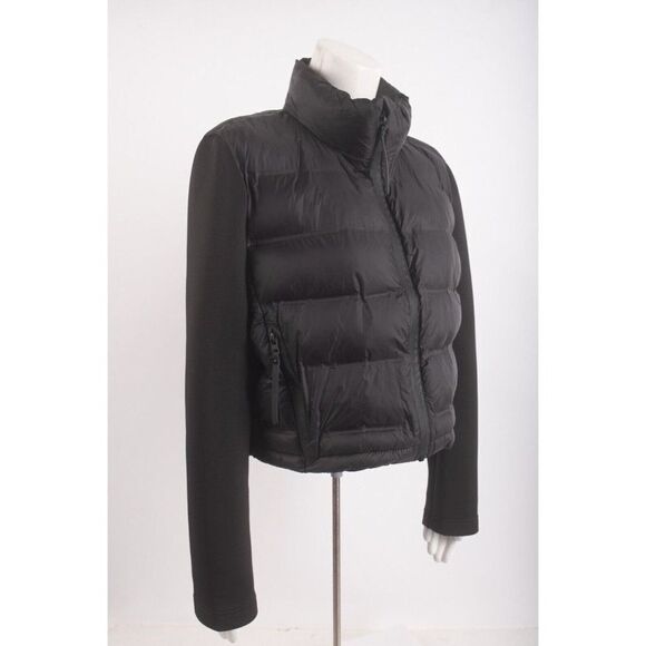 Zara Womens Short Puffer Jacket Coat Black L Large 4341/710 New w defect - Picture 2 of 6
